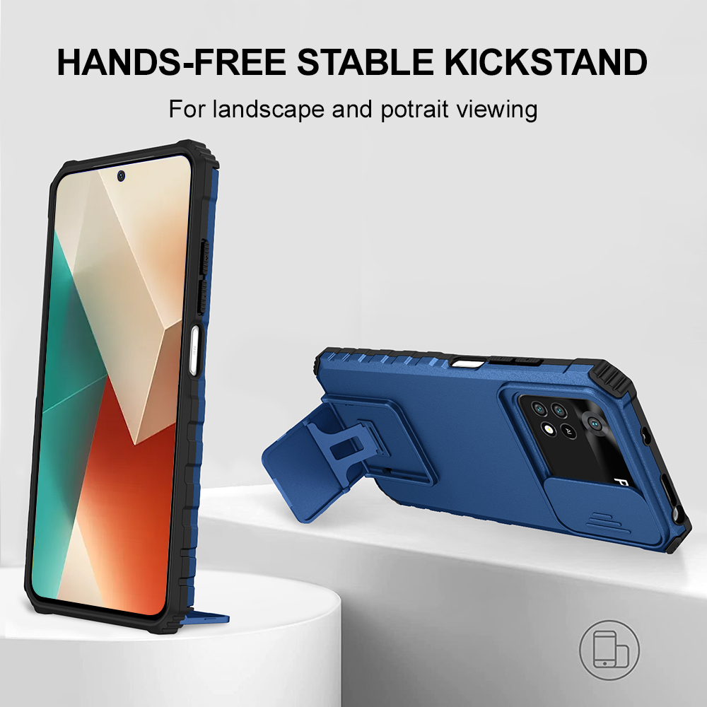 Photography Xiaomi 15 - 耐衝撃電話ケース Xiaomi 11T Pro Lite 用スライドカメラレンズプロテクターカバー調整可能な角度キックスタンド付き落下防止カバー
