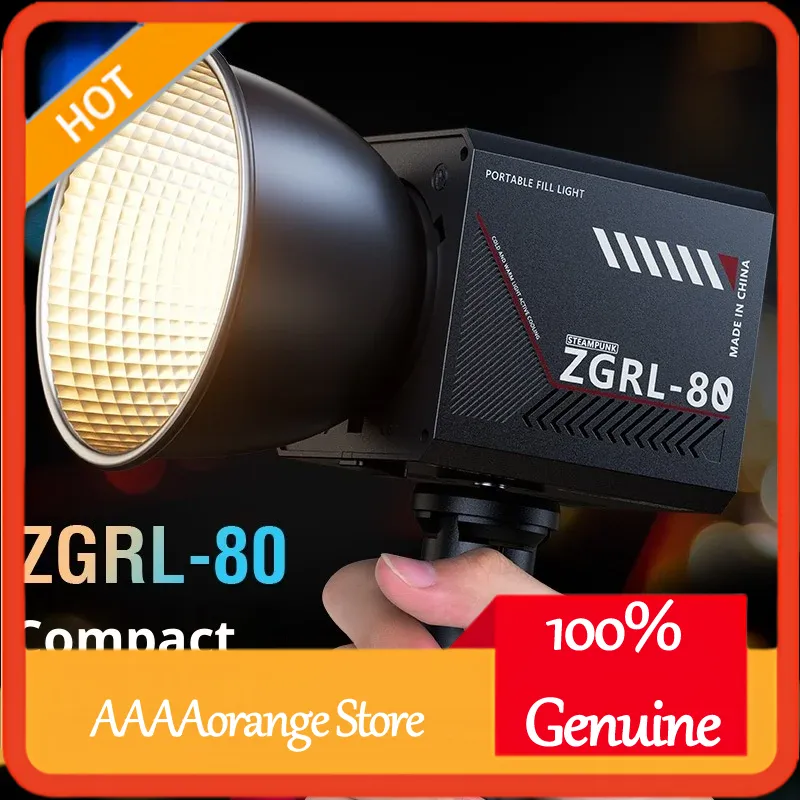 Photography Treatment - ZGRL80 80W COB LEDビデオライト ハンドヘルド ポータブル連続照明