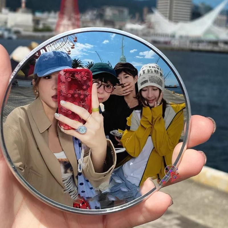 Photography Solo - ポータブル旅行ハンドヘルド自撮りミラーソロ旅行反射凸面鏡写真撮影用小道具旅行アクセサリー