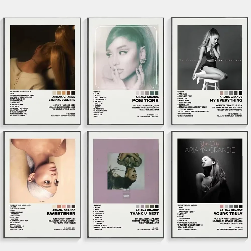 Photography Landscape - ポスタープリント新 A-Ariana アート G-Grande 2024 永遠のサンシャイン音楽アルバムカバーキャンバス絵画壁アートピクチャールームホームデ
