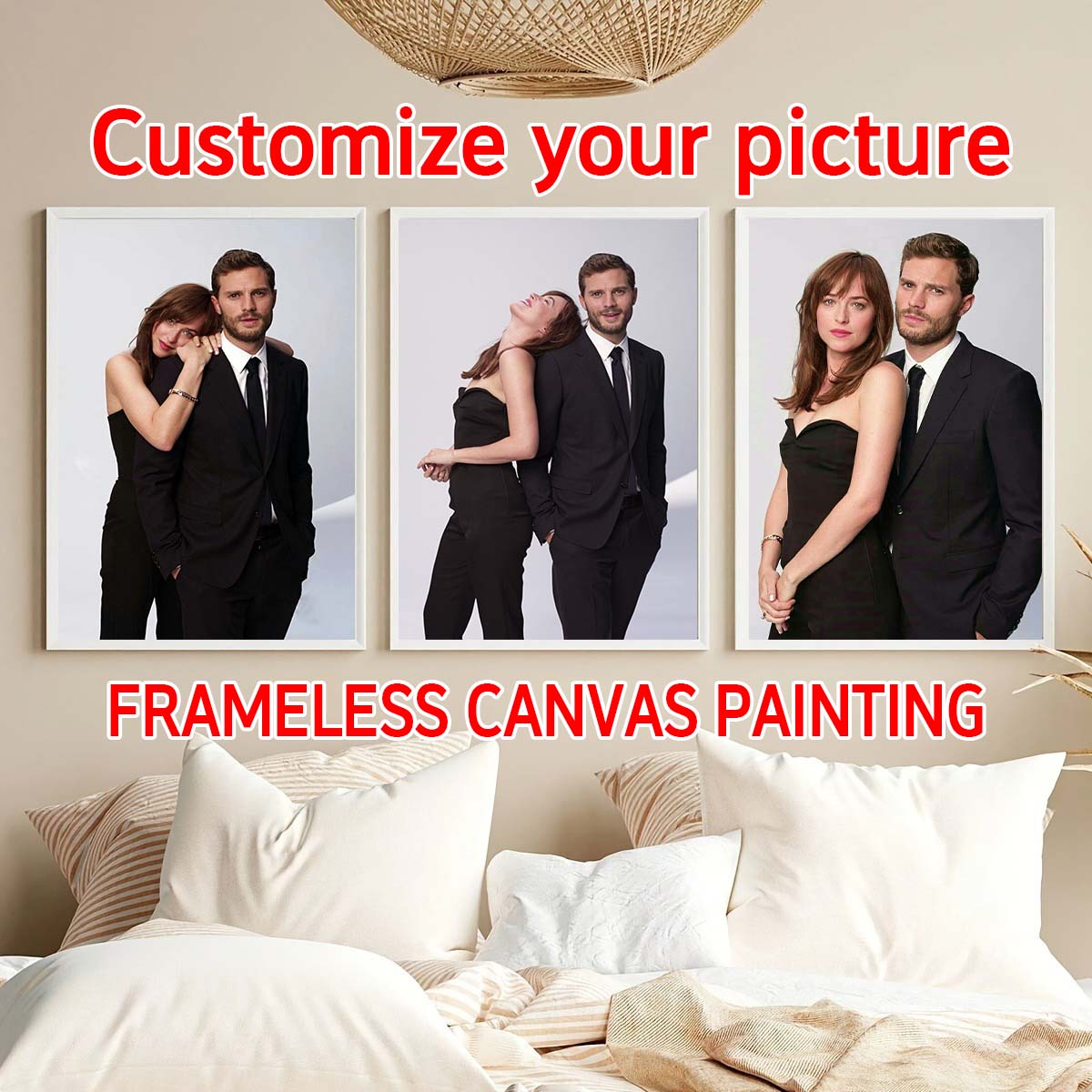 カスタムプリントキャンバス絵画、あなたの写真から作る、結婚式 - Photography Poster のレビューと価格