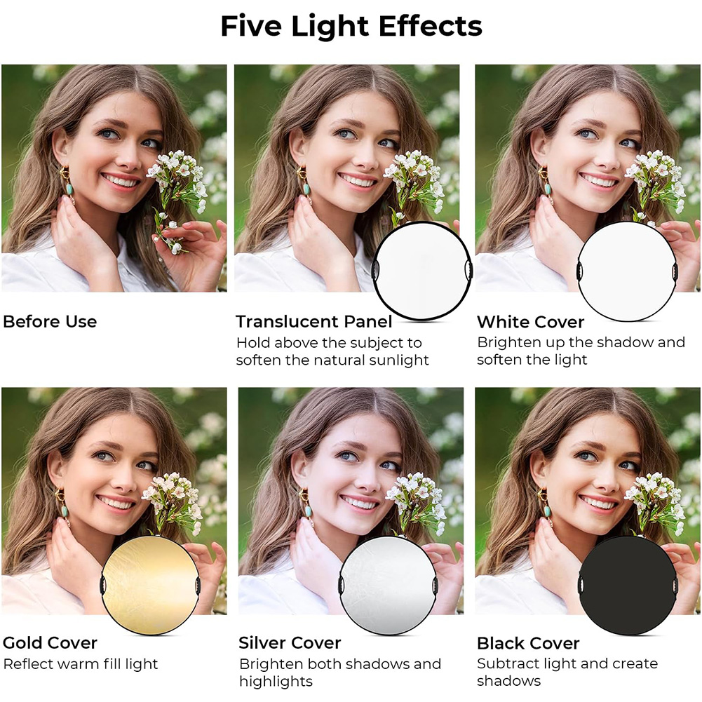 MYOBO折りたたみ式ライトリフレクター、キャリングケース付 - Photography Treatment のレビューと価格