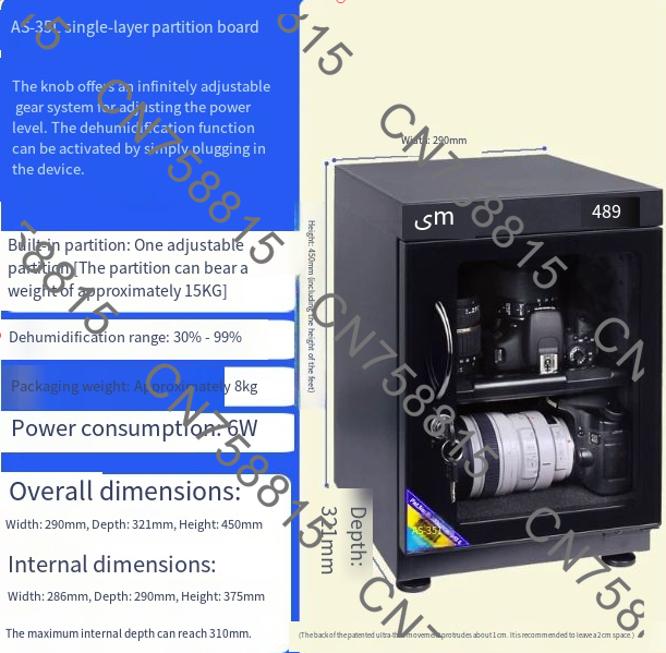 カメラレンズ用スタンプ、防湿保管ボックス、プロ用写真機材除湿 - Camera Dry Cabinet のレビューと価格
