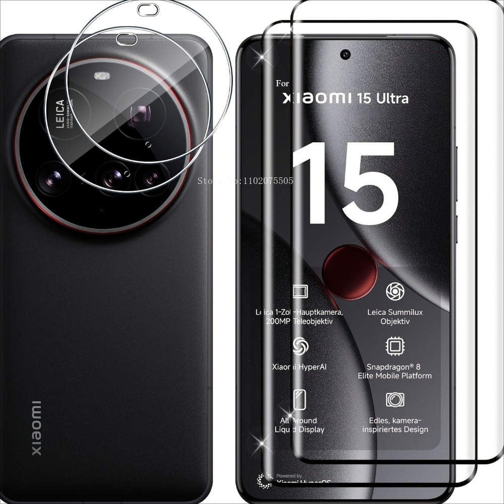 [4-in-1] 2 個の 3D 強化ガラス + 2 個のカ - Photography Xiaomi 15 のレビューと価格
