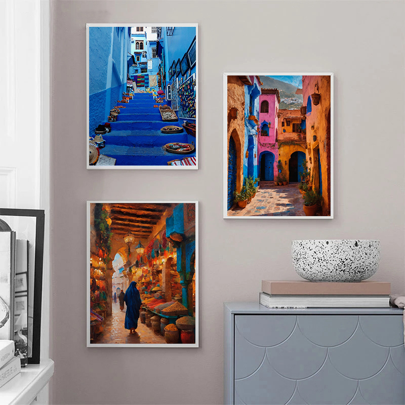 モロッコ旅行マラケシュ写真アートポスターキャンバス絵画プリン - Photography Poster のレビューと価格
