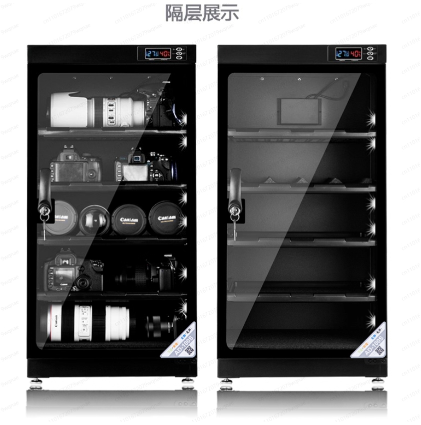 カメラ機材用電子乾燥キャビネット - レンズと機材用の湿度計 - Camera Dry Cabinet のレビューと価格
