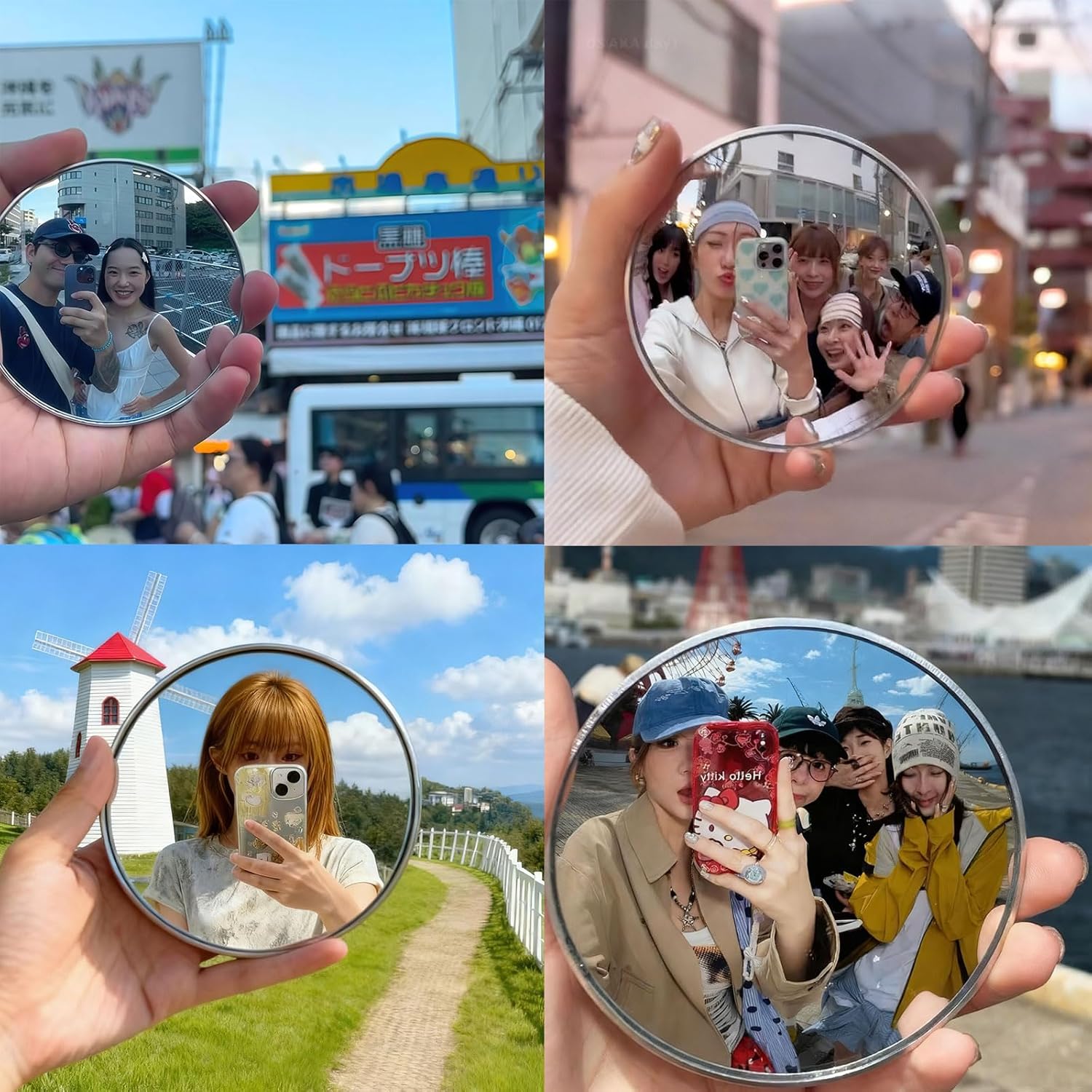 ポータブル旅行用ハンドヘルド自撮りミラー ソロ旅行 INS  - Photography Solo のレビューと価格